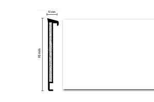 Плинтус Плинтус Dollken TS100 Life 1013 (5012/117) Белый фото  | FLOORDEALER